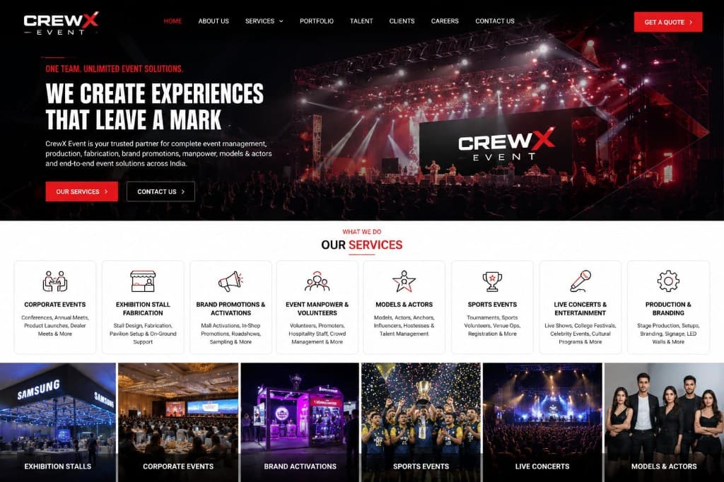 CrewX Event live concert stage production